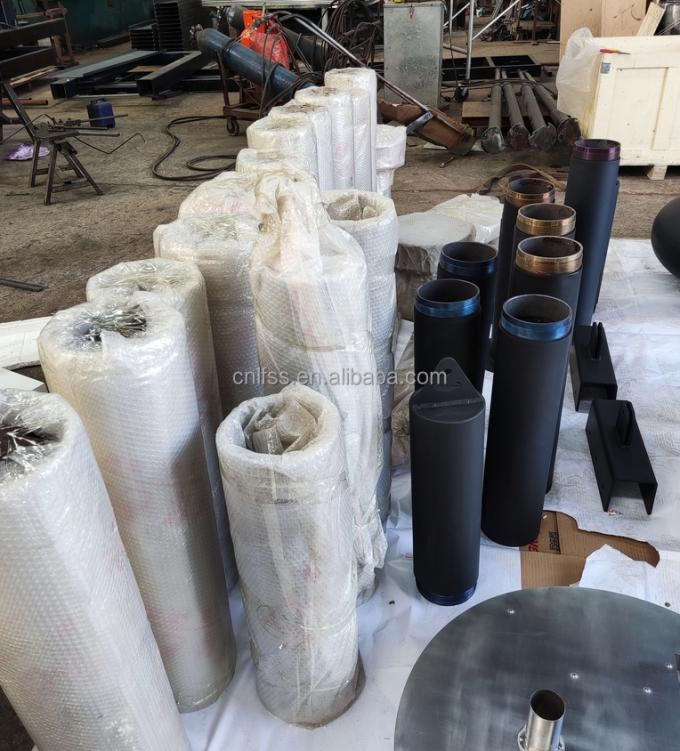 Chemin de chauffage Table ronde en acier au carbone de style européen Meubles de luxe de haute qualité Noir Art en verre moderne rotatif 7