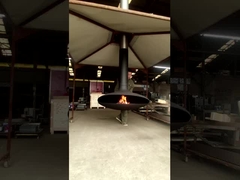 Les appareils de chauffage d'intérieur ont suspendu la cheminée en bois de Buning et la cheminée accrochante de plafond