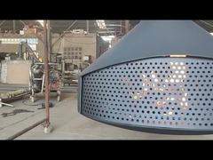 Cheminée suspendue au plafond décorative accrochante de fourneau brûlant en bois de l'Europe