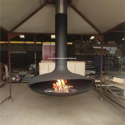 Indoor Heaters Suspended Rotating Wood Burning Fireplace