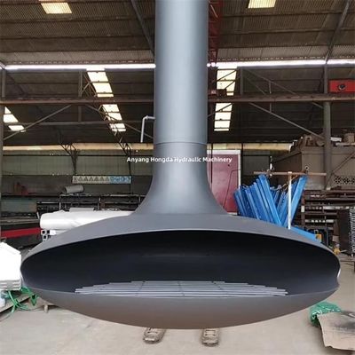 Morden Wall Mounted Wood Burning Fireplace Indoor Central Hanging Round Stove