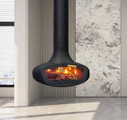 Indoor Heaters Suspended Wood Buning Fireplace And Ceiling Hanging Fireplace