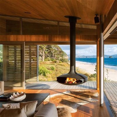 Stove Suspended decorative wood fireplaces indoor  hanging indoor