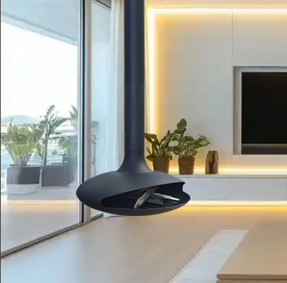 fireplace customized decorative suspended stove wood burning indoor fireplace